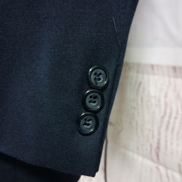 Sterling & Hunt Kuppenheimer 44R Navy Blue Suit - Picture 3 of 8